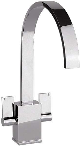 Abode Atik Monobloc Kitchen Tap With Swivel Spout (Chrome).