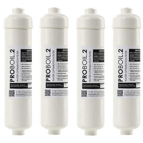 Abode 4 x Pronteau Replacement Filter Cartridge, PROBOIL.2X.