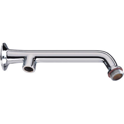 Bristan Commercial Exposed Shower Arm For Rigid Riser (250mm, Chrome).