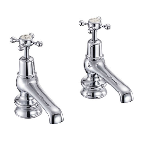Burlington Claremont Basin Taps 5" (Chrome & Medici).