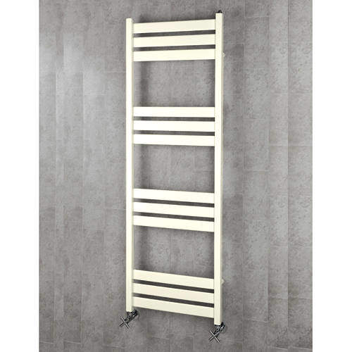 Colour Heated Towel Rail & Wall Brackets 1500x500 (Cream).