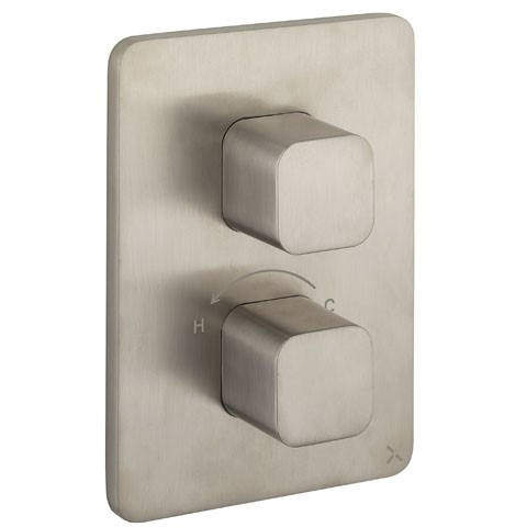 Crosswater Glide II Crossbox 3 Outlet Shower Valve (Stainless Steel).