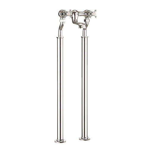 Crosswater Belgravia Bath Filler Tap With Legs (Crosshead, Nickel).