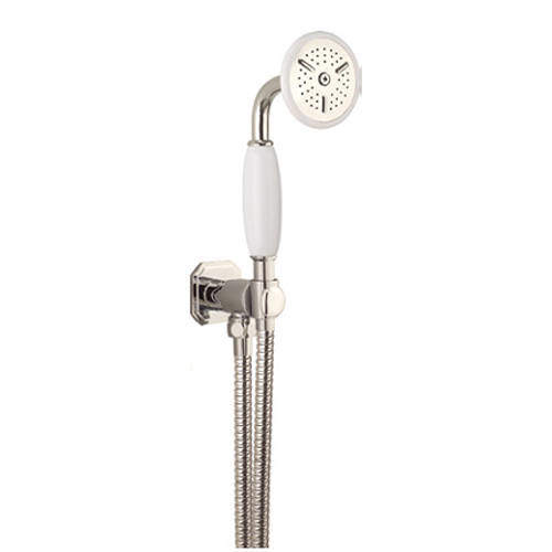 Crosswater Belgravia Shower Handset, Wall Outlet & Hose (Nickel).