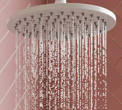 Crosswater MPRO Round Shower Head 300mm (Matt White).