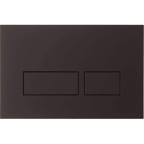 Crosswater MPRO Flush Plate With Dual Buttons (Matt Black).