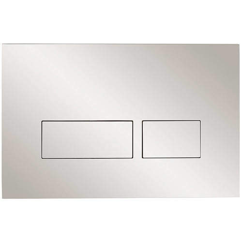 Crosswater MPRO Flush Plate With Dual Buttons (Chrome).