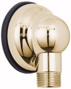 Vado Westbury Traditional wall shower outlet / elbow in gold.