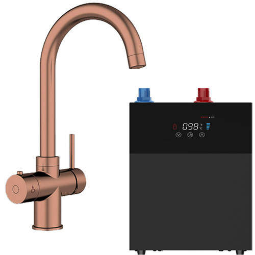 Kedl Tundra Digital 3 In 1 Boiling Water Kitchen Tap (Copper, 4.0L).