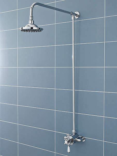 Ultra Showers Traditional Dual Thermostatic Shower Valve & Rigid Riser Kit.