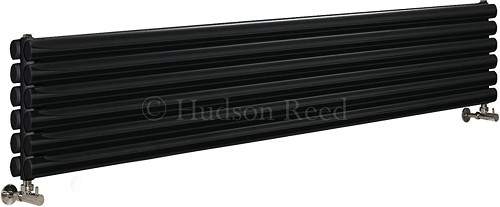 Hudson Reed Radiators Revive Radiator (Black). 1800x354mm. 4677 BTU.