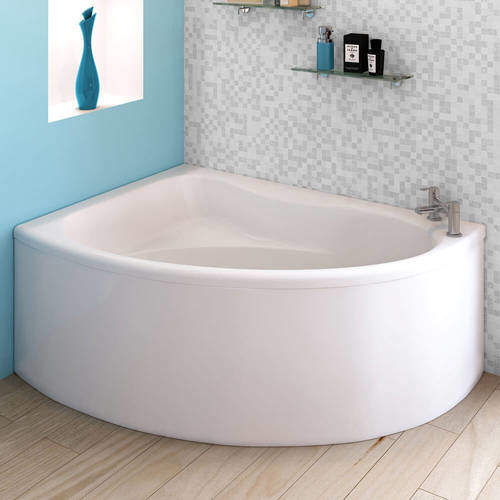 Crown Baths Pilot Single Ended Corner Bath & Panel (Left Handed).