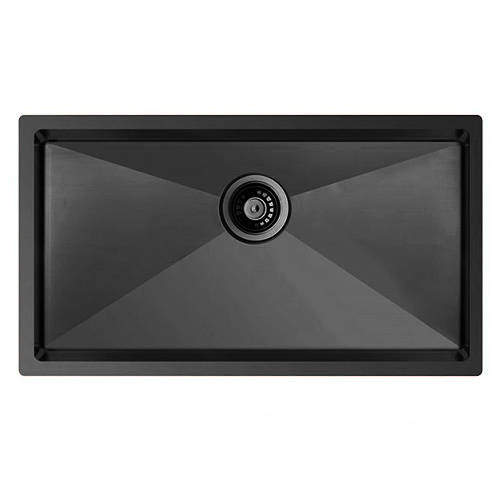 UKINOX ColorX Flush Mount Kitchen Sink (785/440mm, Black).