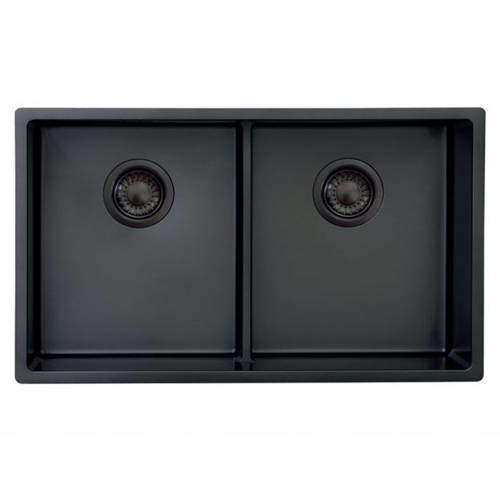 UKINOX ColorX Undermount Kitchen Sink (740/440mm, Black).