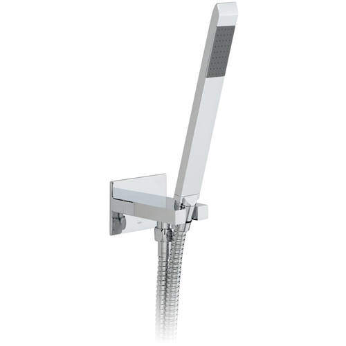 Vado Omika Shower Handset With Hose & Wall Outlet (Chrome).