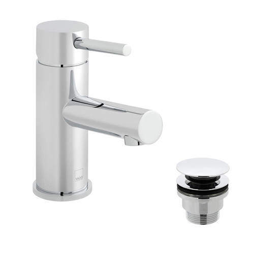 Vado Zoo Mono Basin Mixer Tap With Universal Waste (Chrome).