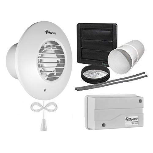 Xpelair Simply Silent 12v Extractor Fan With Pullcord, Timer, Humidistat (100mm).