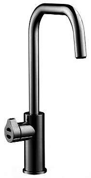 Zip Cube Design Boiling Hot Water, Chilled & Sparkling Tap (Matt Black).