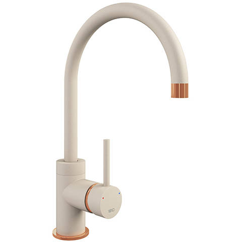 Larger image of 1810 Purquartz Courbe Kitchen Tap (Champagne & Copper).