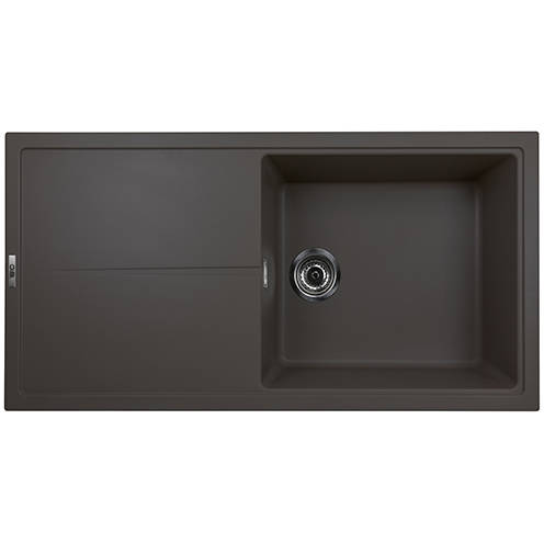 Example image of 1810 Kitchen Sink & Tap Pack, 1.0 Bowl (1000x500, Mocha).