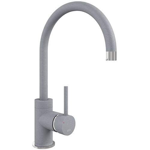 Example image of 1810 Kitchen Sink & Tap Pack, 1.5 Bowl (1000x500, Metallic Grey).