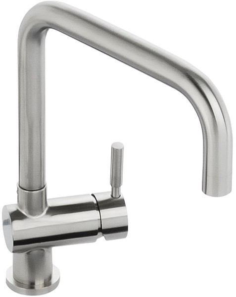 Larger image of Abode Propus Monobloc Kitchen Tap With Swivel Spout (Stainless Steel).