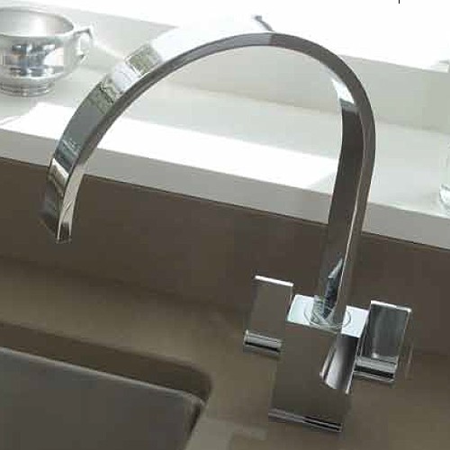 Example image of Abode Atik Monobloc Kitchen Tap With Swivel Spout (Chrome).