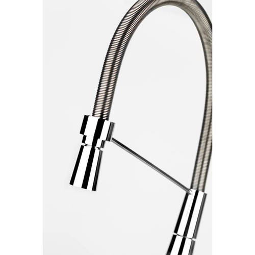 Example image of Abode Fliq Professional Monobloc Kitchen Tap With Swivel Spout (Chrome).