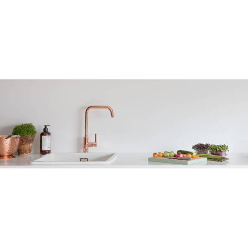 Example image of Abode Althia Single Lever Kitchen Tap (Rose Gold).