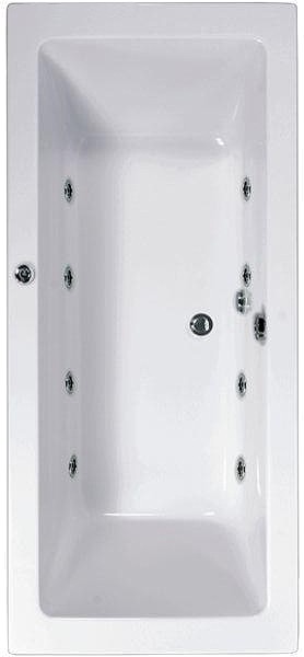 Larger image of Aquaestil Plane Aquamaxx Whirlpool Bath. 8 Jets. 1900x900mm.
