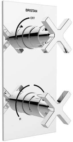Larger image of Bristan Casino Thermostatic Dual Control Shower Valve (Chrome).