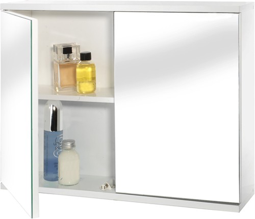 Example image of Croydex Cabinets Mirror Bathroom Cabinet With 2 Doors.  600x450x140mm.