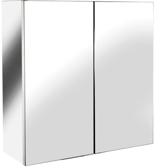 Larger image of Croydex Cabinets Avon Small Mirror Bathroom Cabinet.  430x440x160mm.