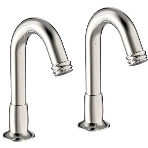 Larger image of Crosswater Belgravia 2 x Sensor Deck Mounted Basin Taps (Nickel).