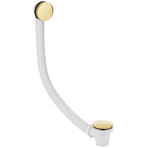 Larger image of Crosswater MPRO Bath Click Clack Waste (Unlacquered Brass).