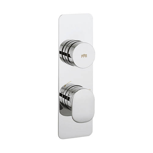 Example image of Crosswater Dial Pier Push Button Thermostatic Shower Valve (1 Outlet).