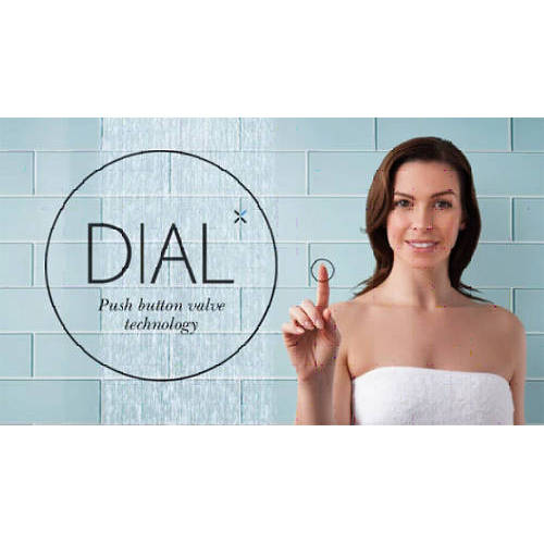 Example image of Crosswater Pier Push Button Thermostatic Shower Pack (2 Outlets).
