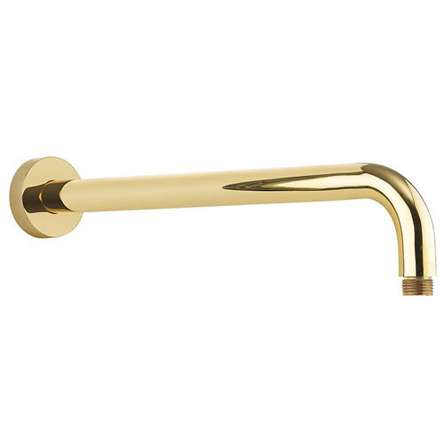 Larger image of Crosswater MPRO Wall Mounted Shower Arm (Unlacquered Brass).