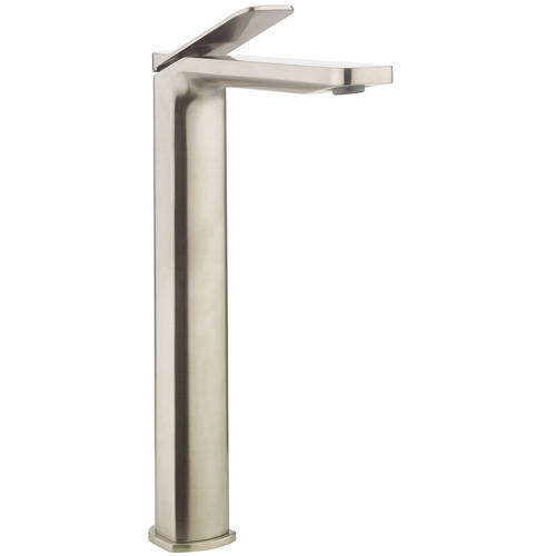 Larger image of Crosswater Glide II Tall Basin Mixer Tap (Brushed Stainless Steel Effect).