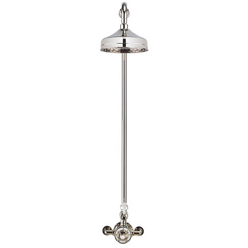 Larger image of Crosswater Belgravia Thermostatic 1 Outlet Shower Kit (Nickel).
