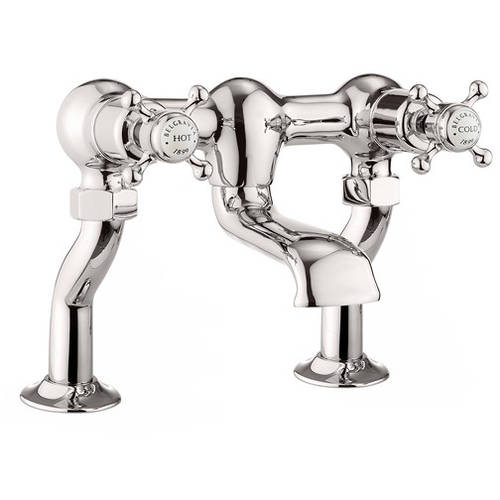 Larger image of Crosswater Belgravia Bath Filler Tap (Crosshead, Nickel).