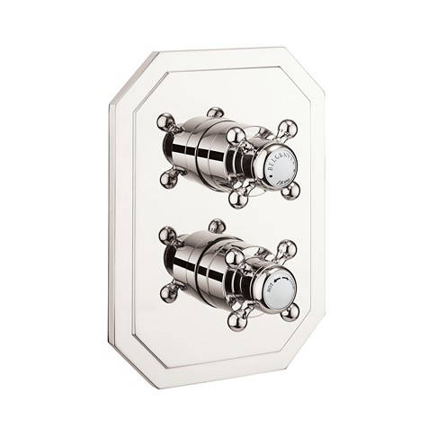Larger image of Crosswater Belgravia Crossbox 3 Outlet Shower Valve (Nickel).