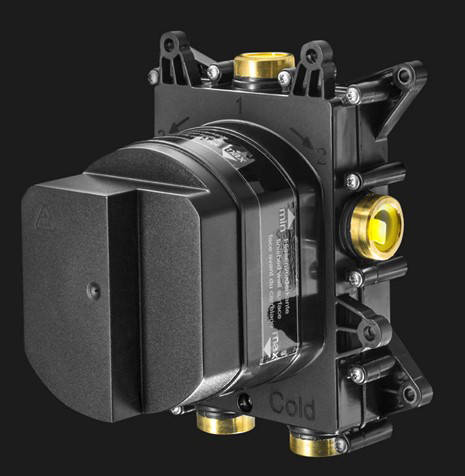 Example image of Crosswater Belgravia Crossbox 3 Outlet Shower Valve (Nickel).