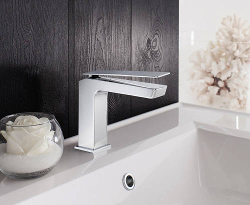 Example image of Crosswater KH Zero 3 Mono Basin Mixer Tap With Lever Handle (Chrome).