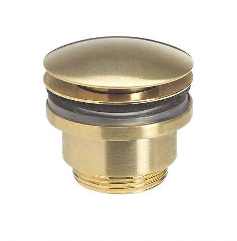 Larger image of Crosswater Industrial Click Clack Basin Waste (Unlac Brushed Brass).