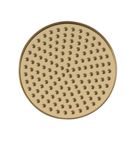 Example image of Crosswater Industrial Shower Head 8" (Unlacquered Brass).