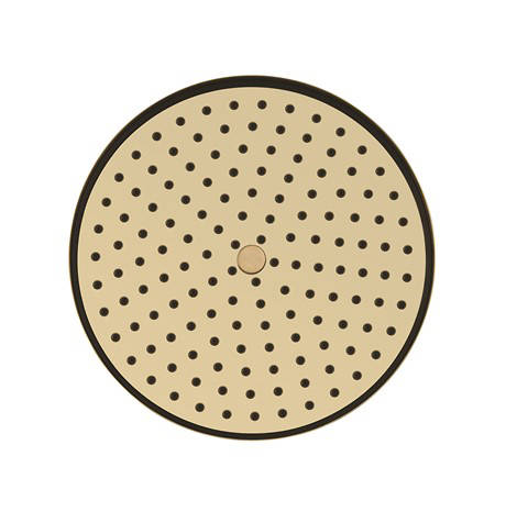 Example image of Crosswater Industrial Easy Clean Shower Head 8" (Unlacquered Brass).