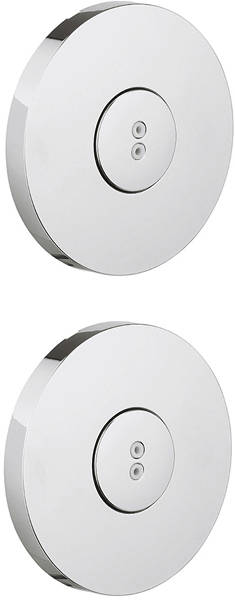 Example image of Crosswater Dial 2 x Rotating Round Body Jet (Chrome).