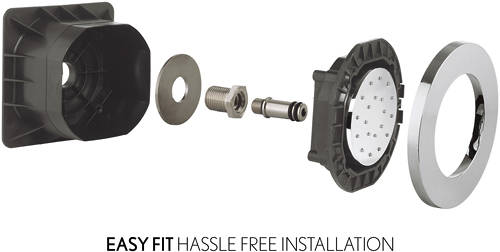 Example image of Crosswater Dial 2 x Rotating Round Body Jet (Chrome).