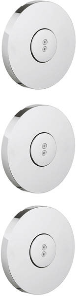 Example image of Crosswater Dial 3 x Rotating Round Body Jet (Chrome).